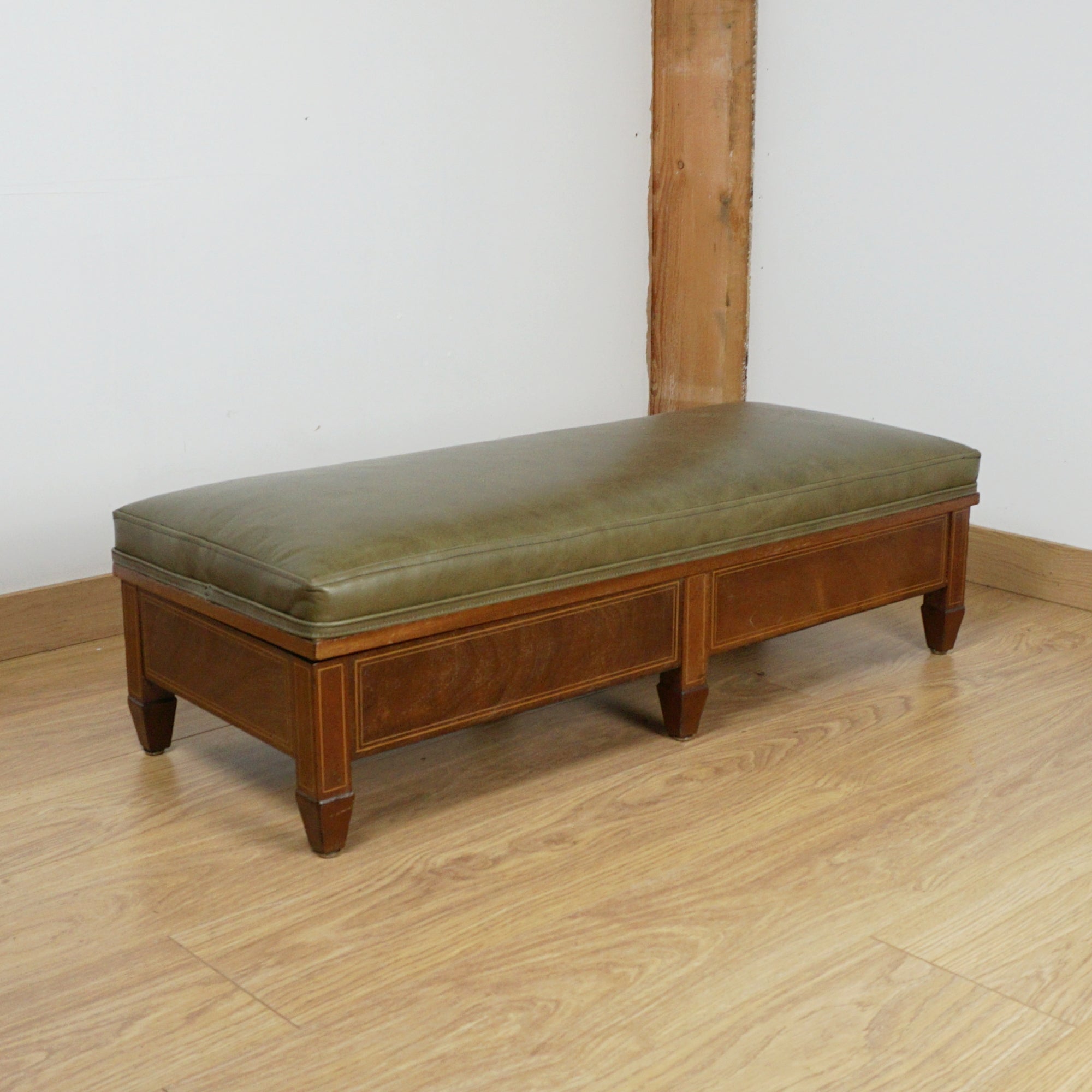 James Shoolbred & Co Edwardian Footstool - Markies Antiques Ltd