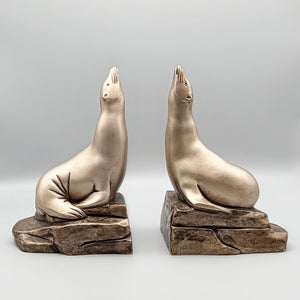 Art Deco Sea Lion Bookends