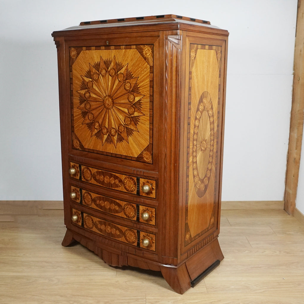 Art Deco Secretaire Cabinet