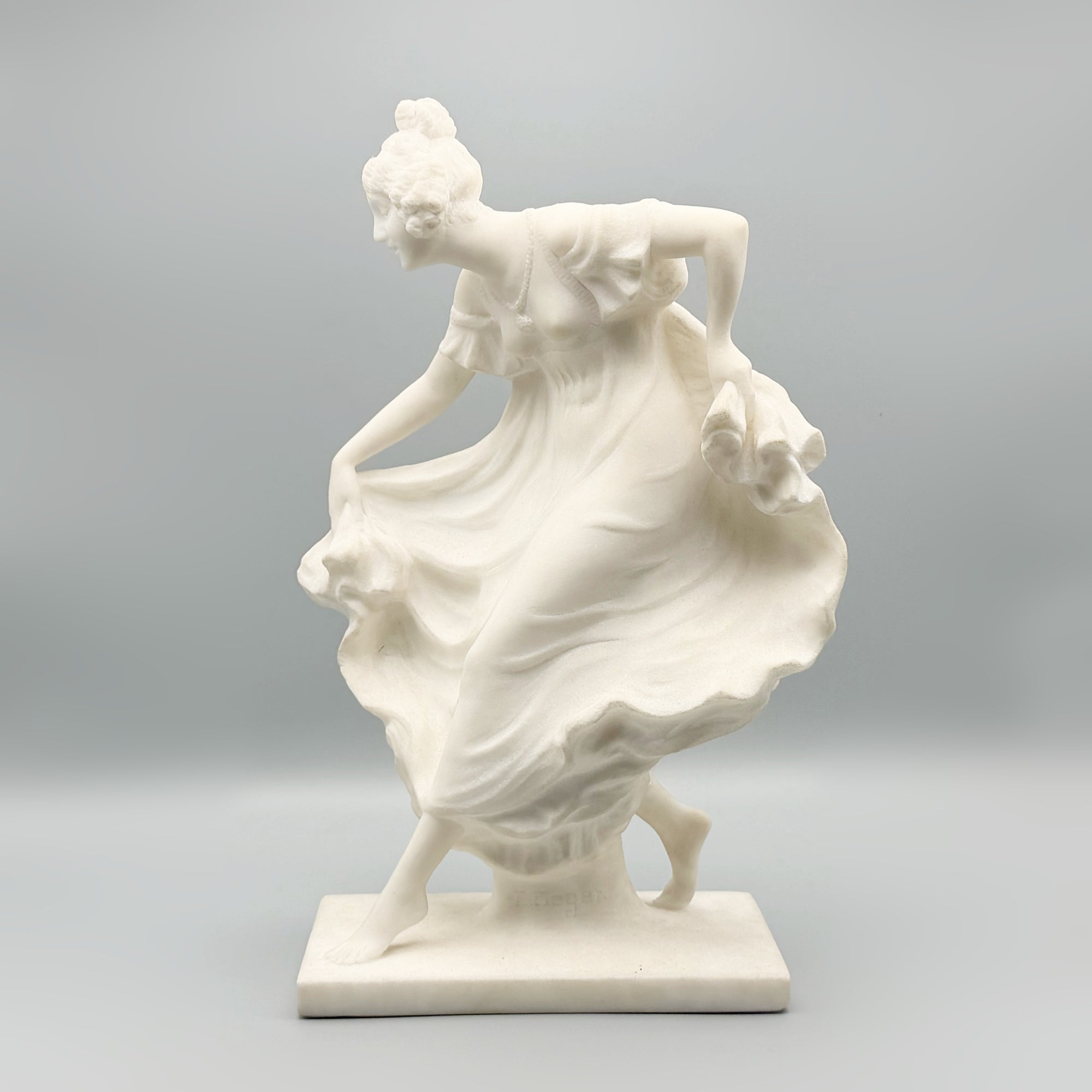 Ernst Seger Art Deco Dancing Lady in Marble - Markies Antiques Ltd
