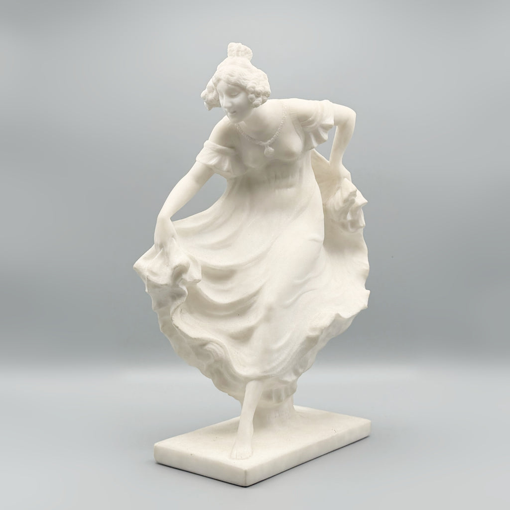 Ernst Seger Art Deco Dancing Lady in Marble - Markies Antiques Ltd