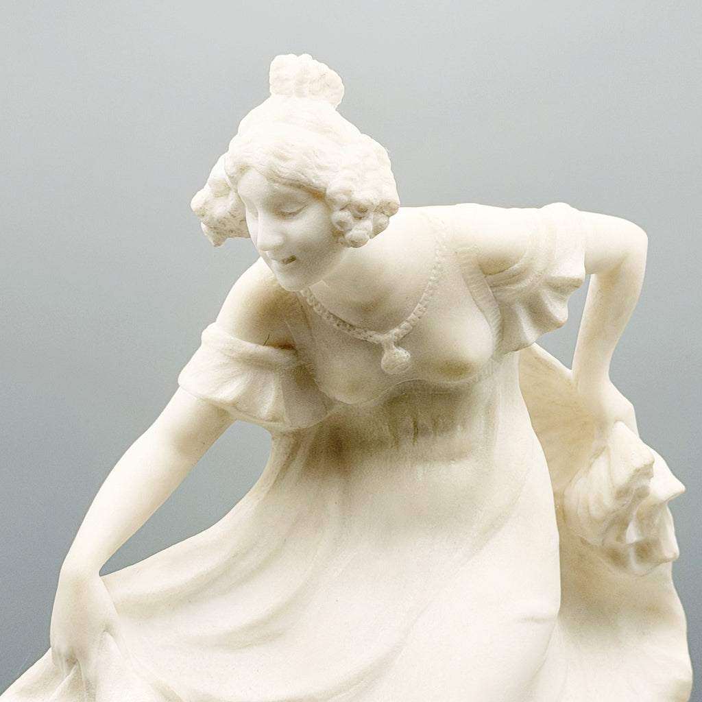 Ernst Seger Art Deco Dancing Lady in Marble - Markies Antiques Ltd