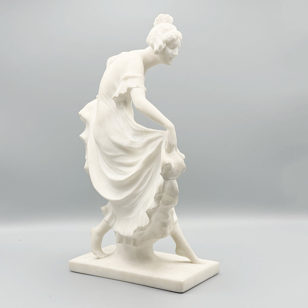 Ernst Seger Art Deco Dancing Lady in Marble - Markies Antiques Ltd