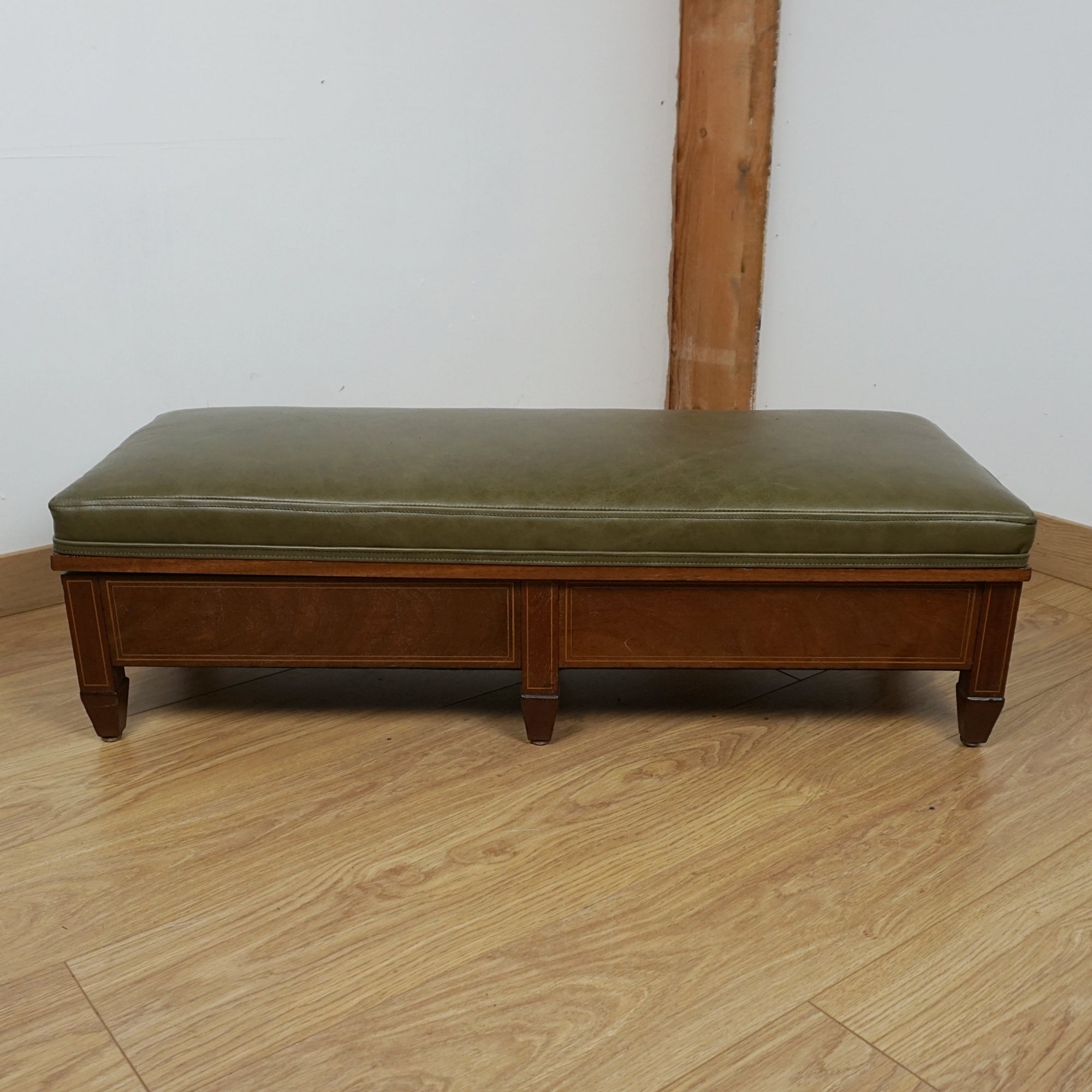 James Shoolbred & Co Edwardian Footstool - Markies Antiques Ltd