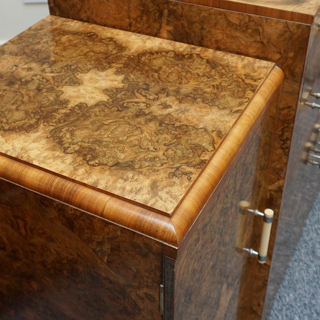 Art Deco Burr Walnut Sideboard - Original Art Deco Furniture - Jeroen Markies Art Deco