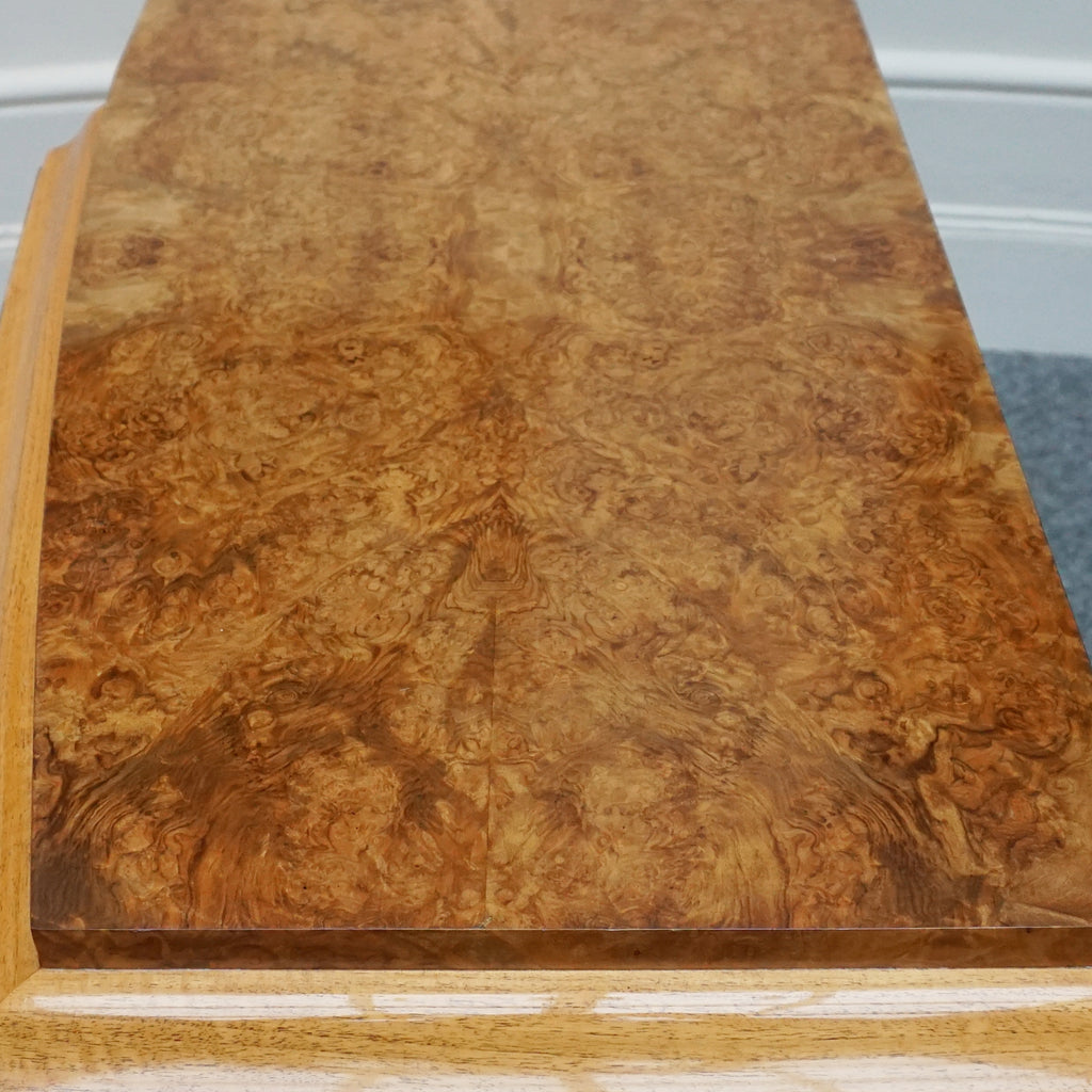 Art Deco 1930's Hille Designer Side Board in Burr Walnut - Jeroen Markies Art Deco