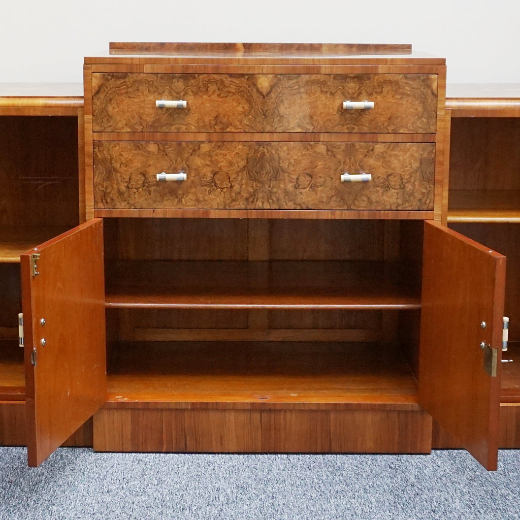 Art Deco Burr Walnut Sideboard - Original Art Deco Furniture - Jeroen Markies Art Deco