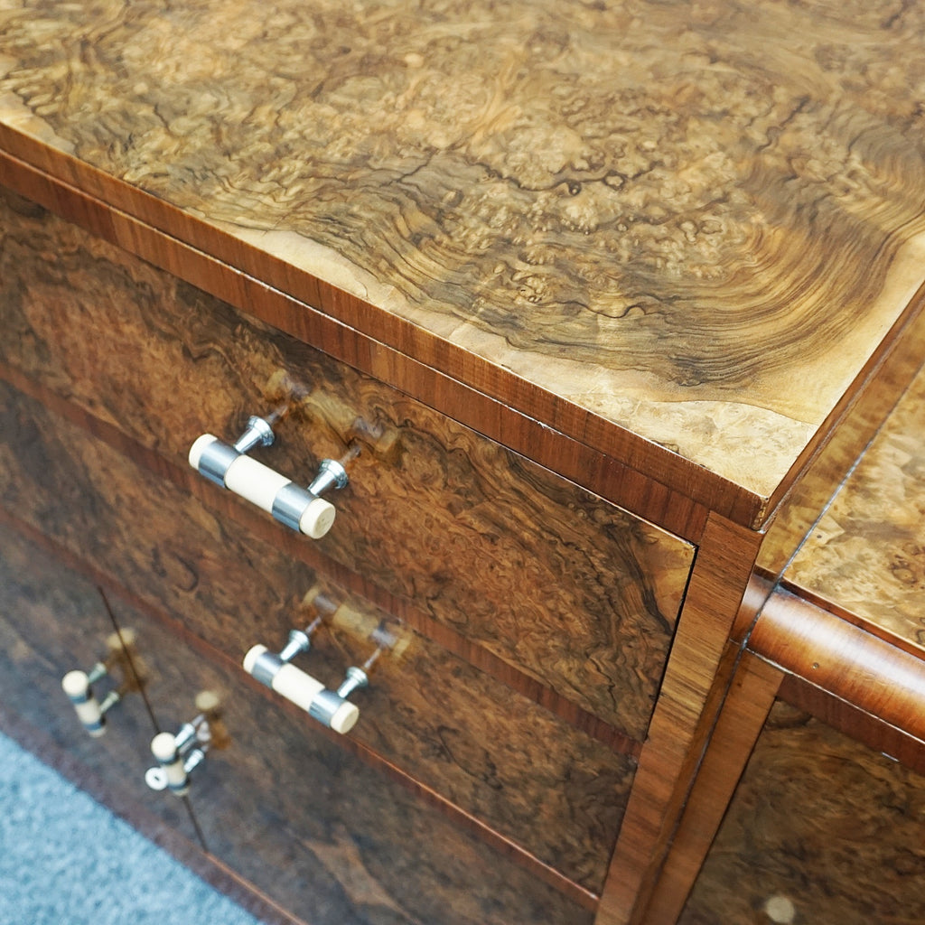 Art Deco Burr Walnut Sideboard - Original Art Deco Furniture - Jeroen Markies Art Deco