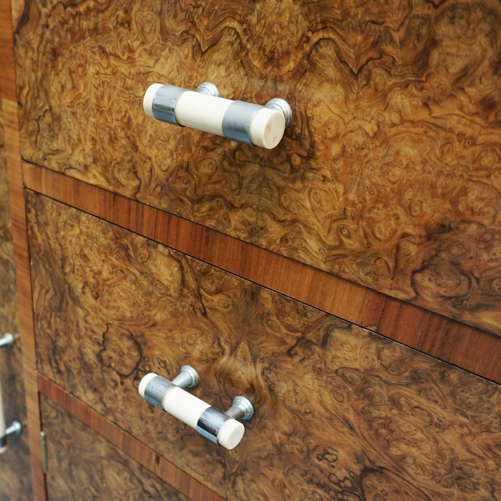 Art Deco Burr Walnut Sideboard - Original Art Deco Furniture - Jeroen Markies Art Deco