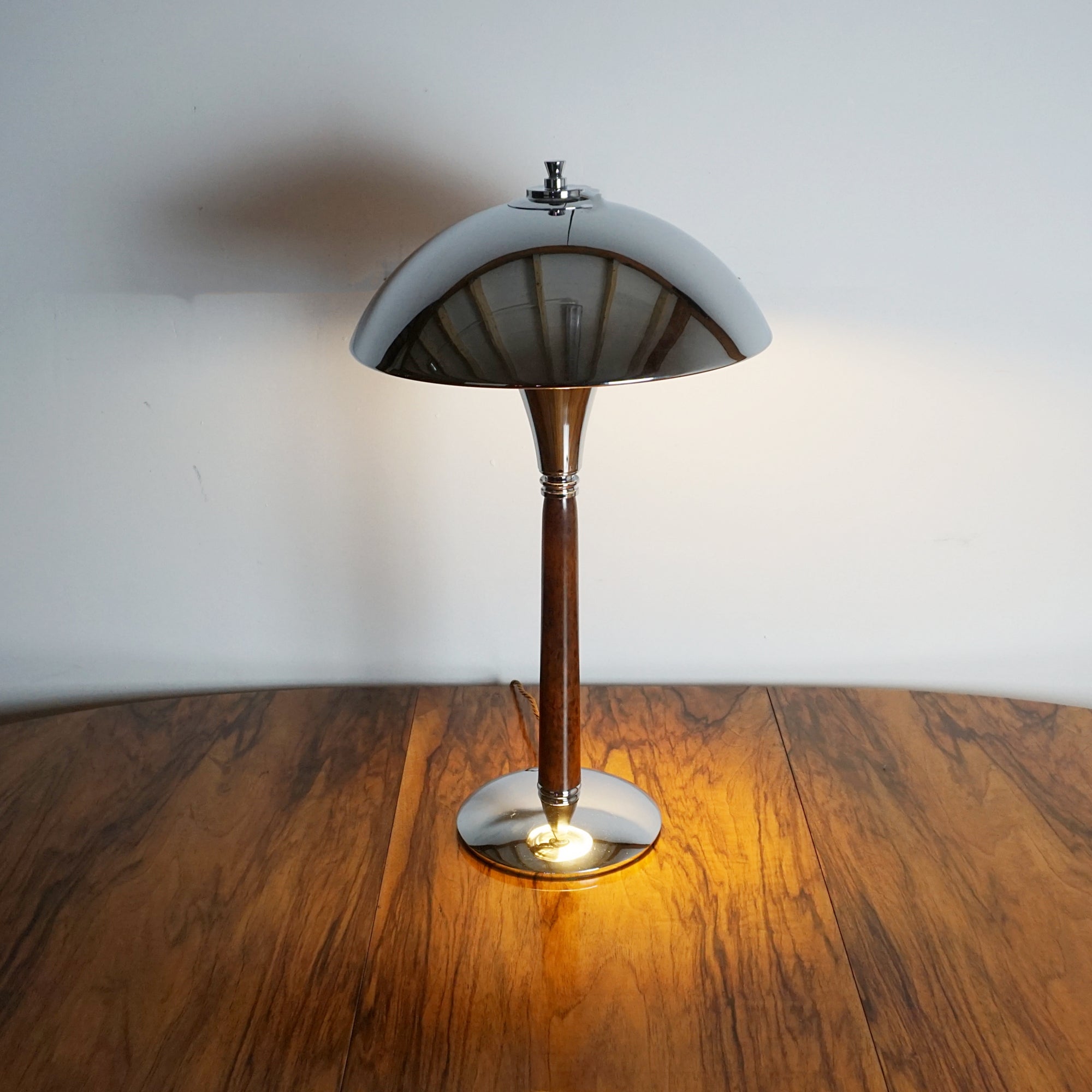 Art Deco Brown Bakelite Dome Lamp - Markies Antiques Ltd