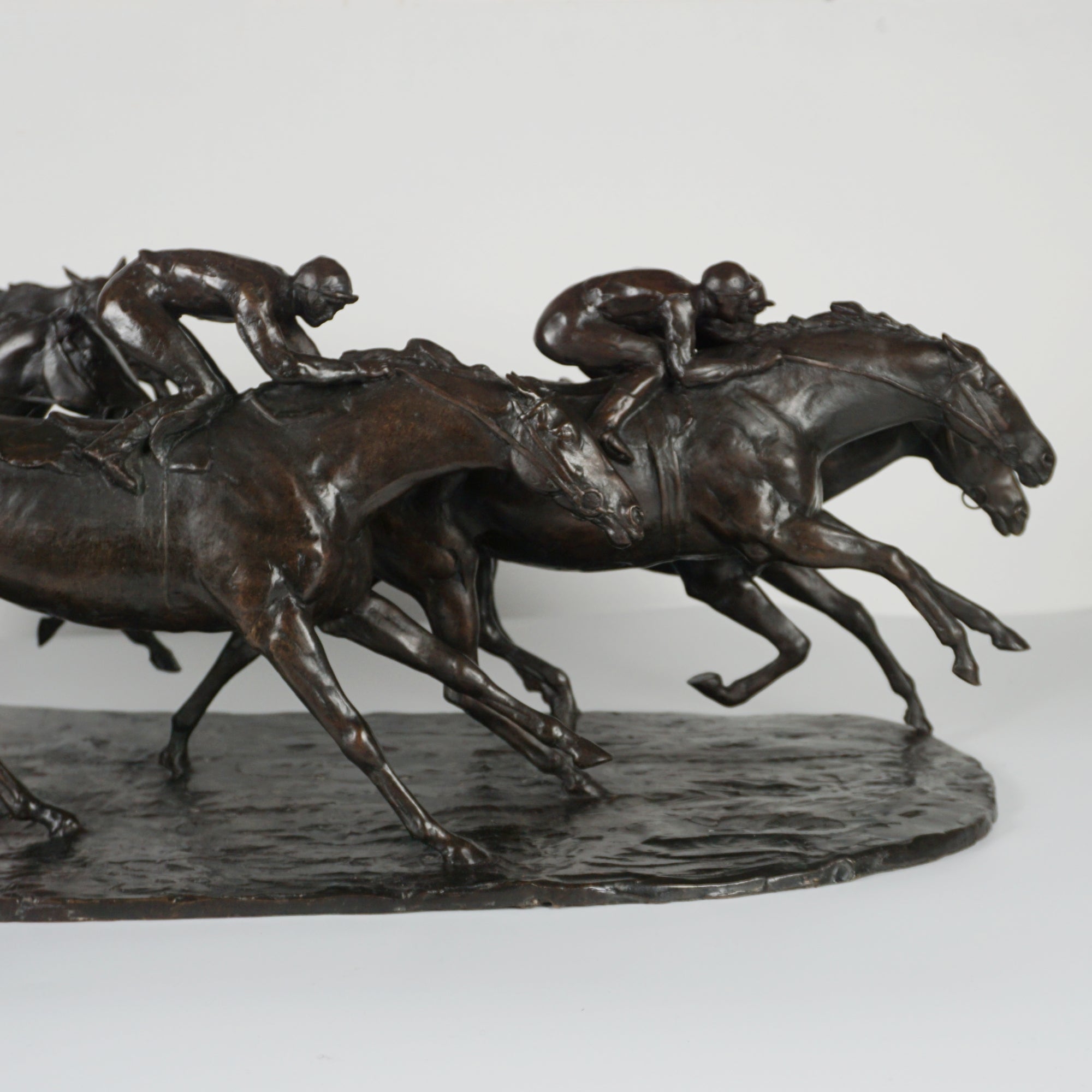 John Rattenbury Skeaping Large Bronze Racehorse Group Signed and numbered limited edition of 7 - Markies Antiques Ltd