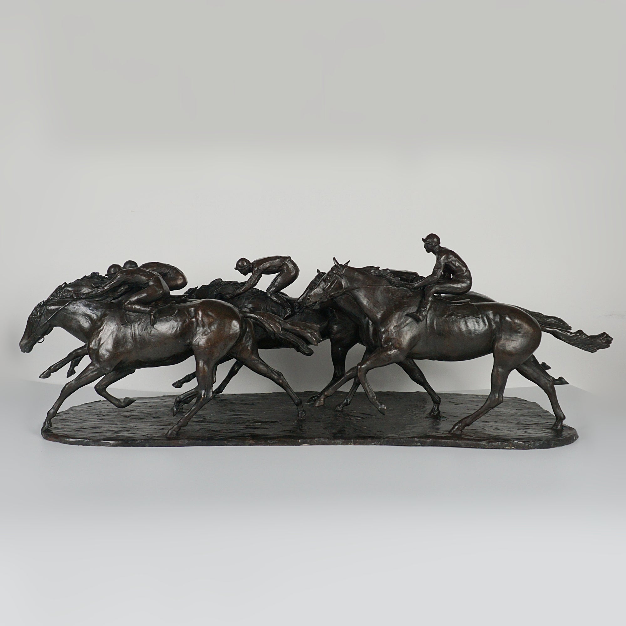 John Rattenbury Skeaping Large Bronze Racehorse Group Signed and numbered limited edition of 7 - Markies Antiques Ltd