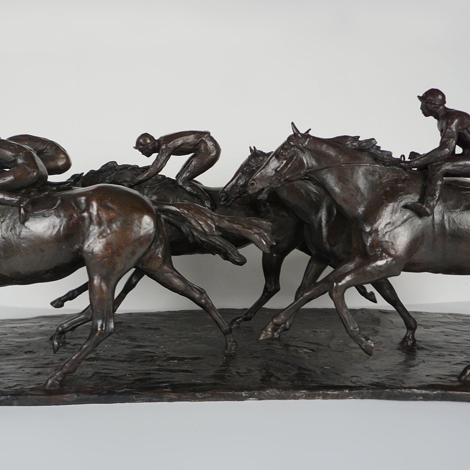 John Rattenbury Skeaping Large Bronze Racehorse Group Signed and numbered limited edition of 7 - Markies Antiques Ltd