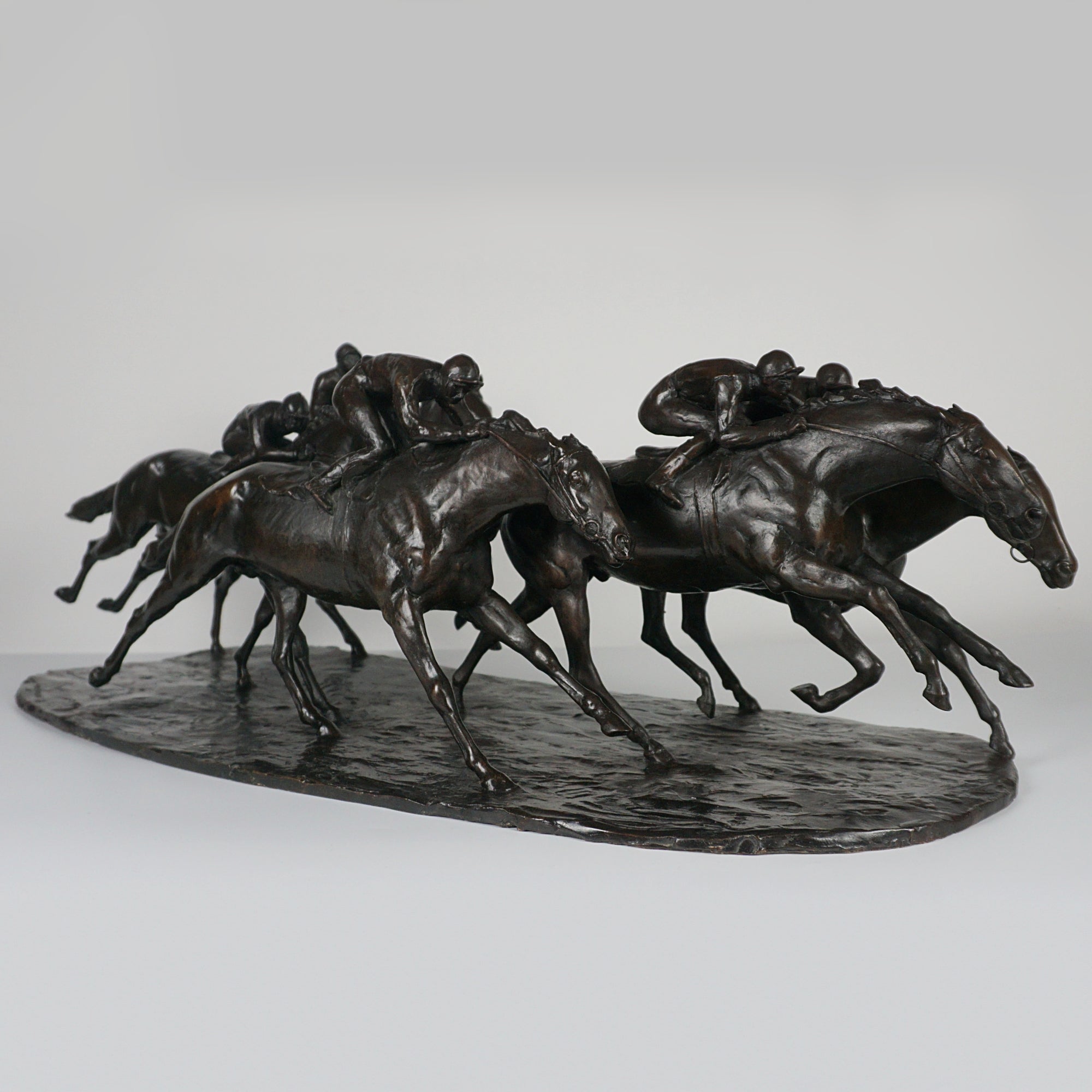 John Rattenbury Skeaping Large Bronze Racehorse Group Signed and numbered limited edition of 7 - Markies Antiques Ltd