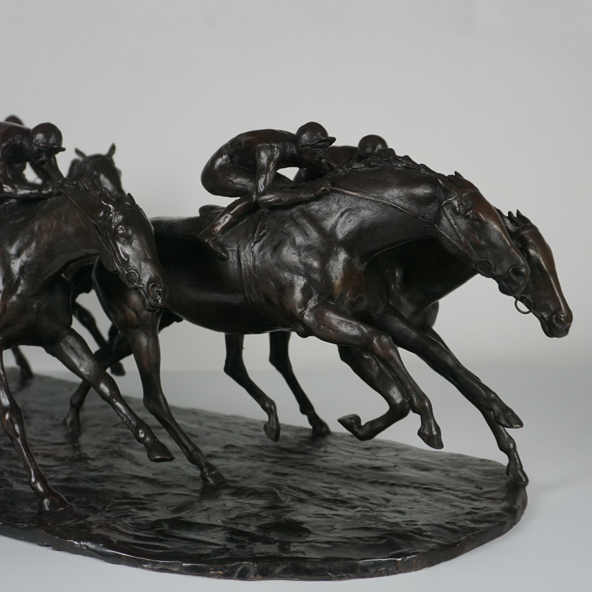 John Rattenbury Skeaping Large Bronze Racehorse Group Signed and numbered limited edition of 7 - Markies Antiques Ltd