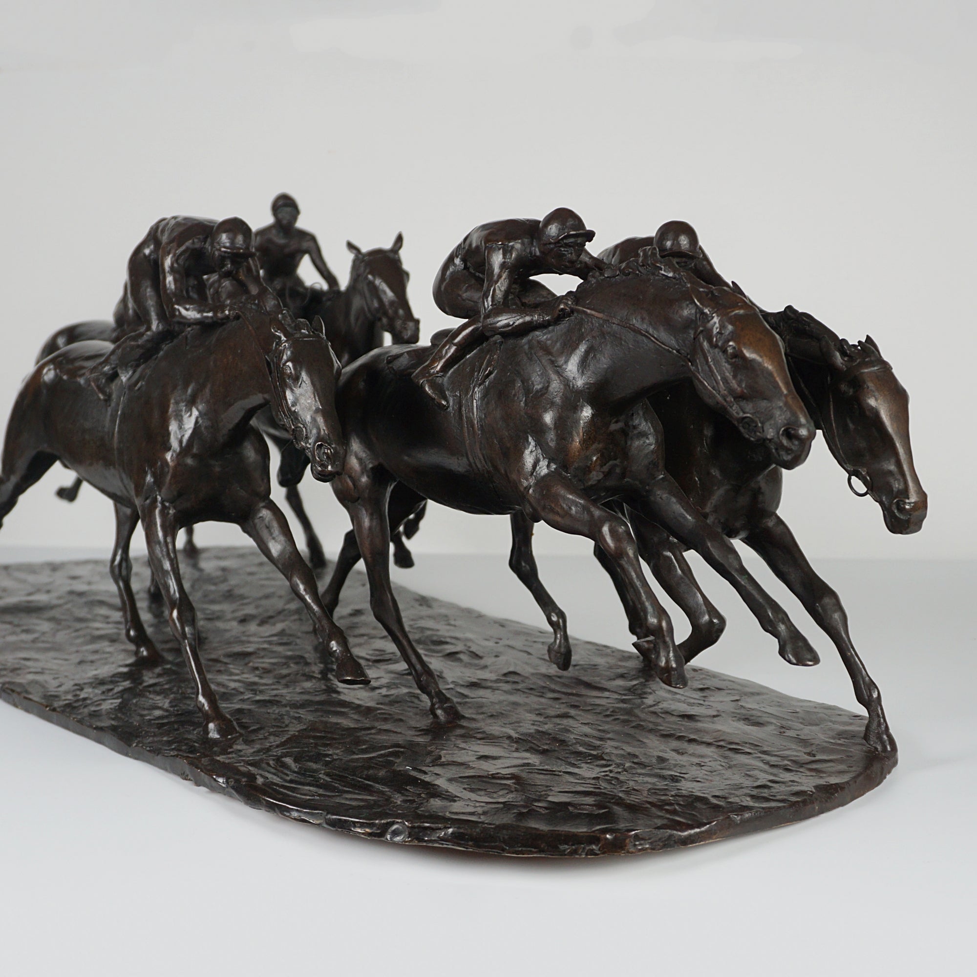John Rattenbury Skeaping Large Bronze Racehorse Group Signed and numbered limited edition of 7 - Markies Antiques Ltd