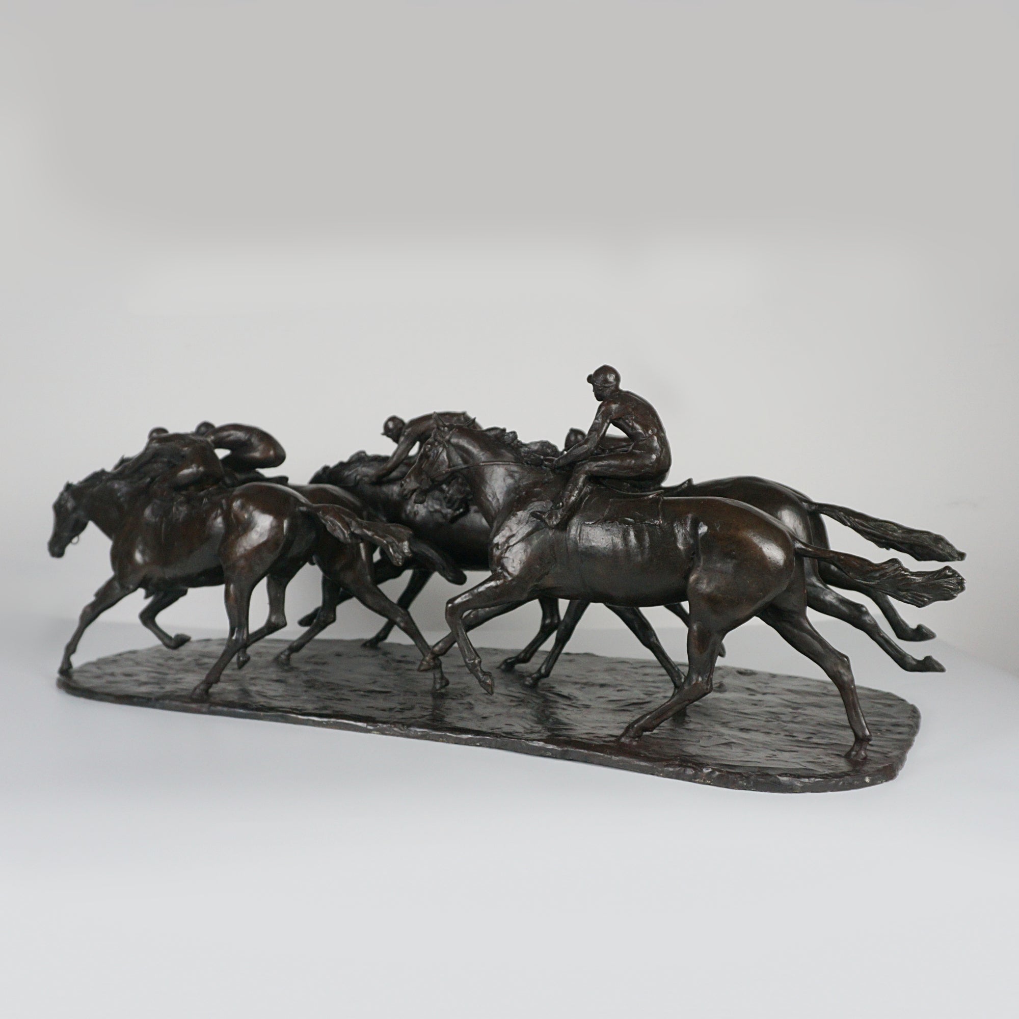 John Rattenbury Skeaping Large Bronze Racehorse Group Signed and numbered limited edition of 7 - Markies Antiques Ltd
