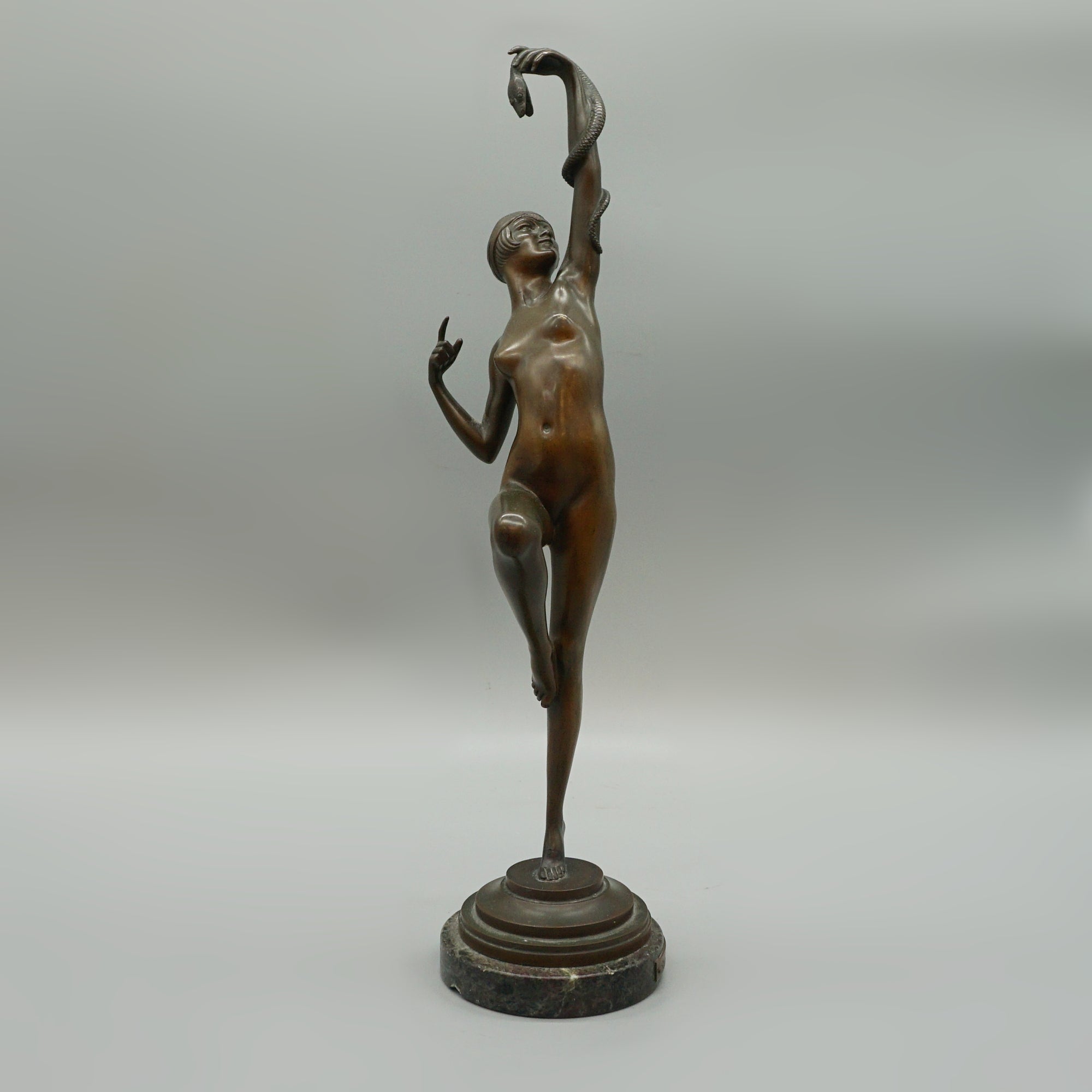 'Snake Charmer' Paul Philippe Art Deco Bronze - Markies Antiques 