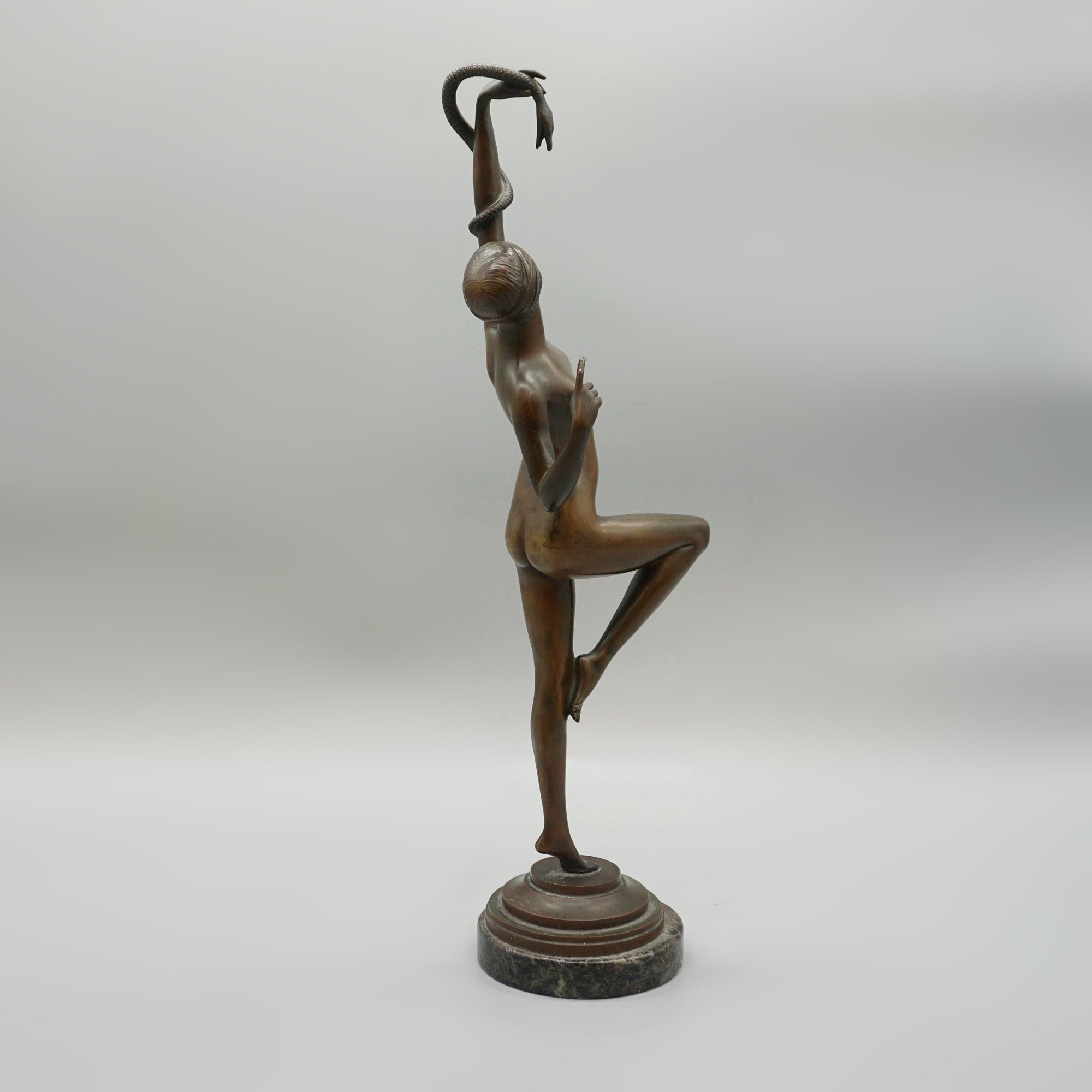 'Snake Charmer' Paul Philippe Art Deco Bronze - Markies Antiques 