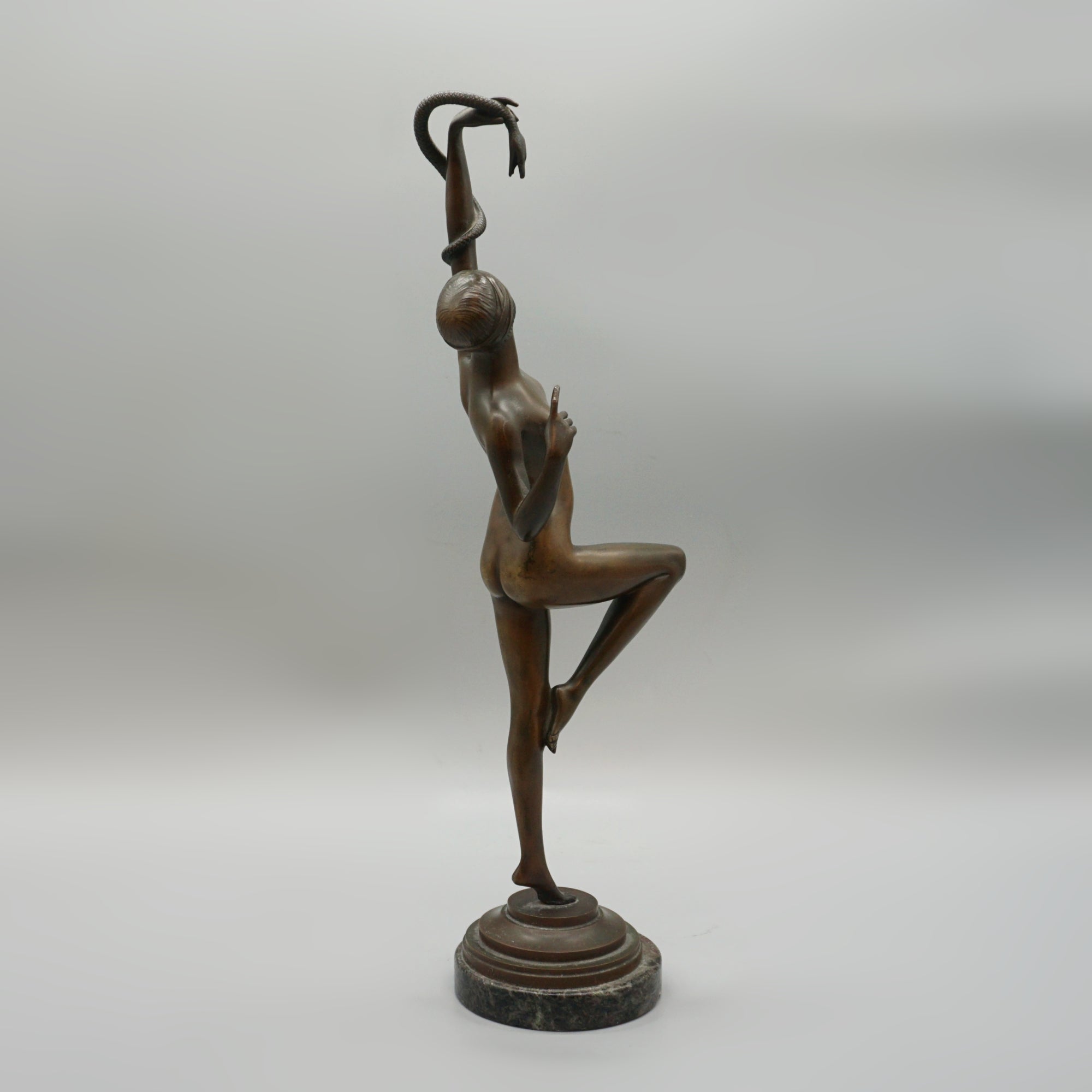 'Snake Charmer' Paul Philippe Art Deco Bronze - Markies Antiques 