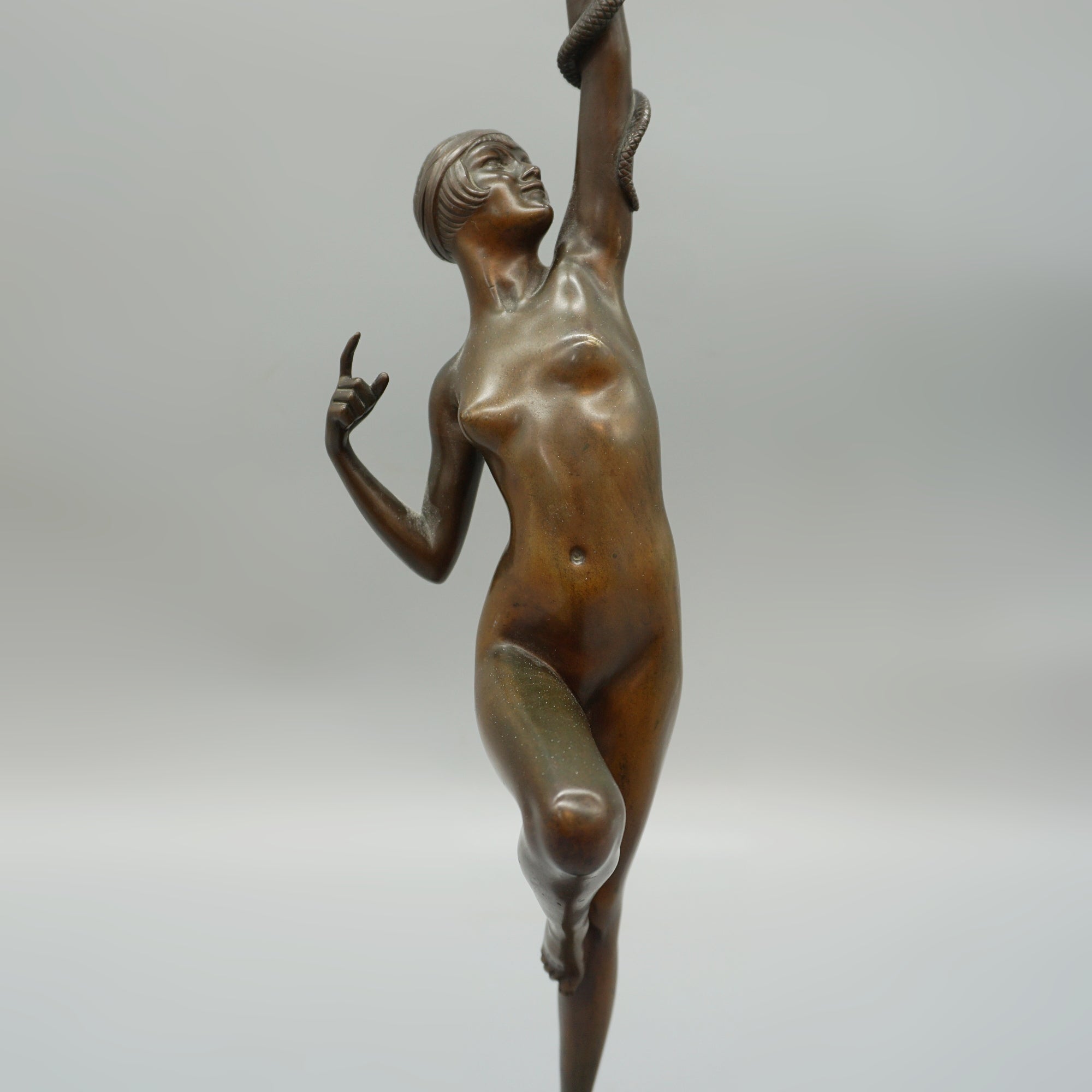 'Snake Charmer' Paul Philippe Art Deco Bronze - Markies Antiques 