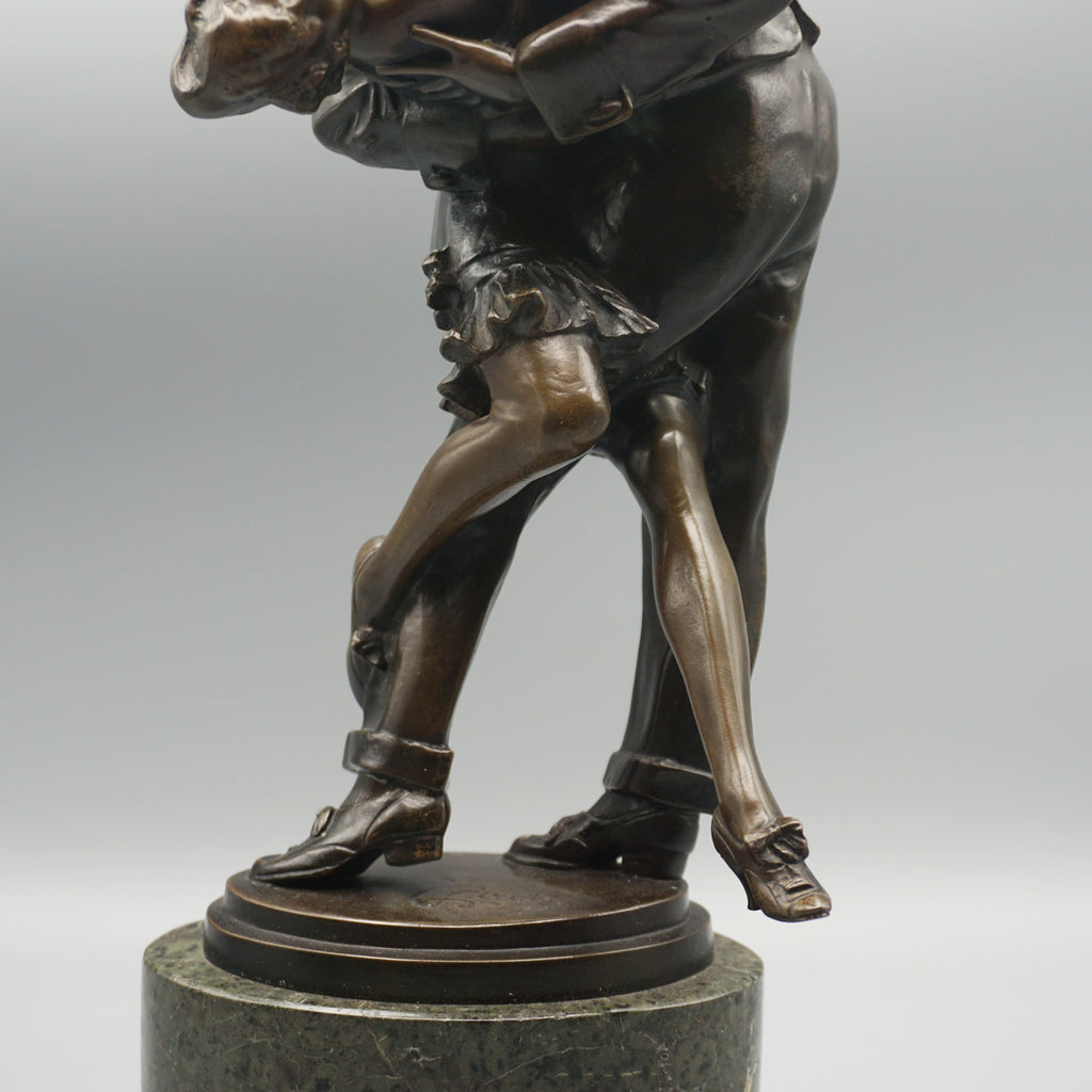 'The Kiss' Bronze Sculpture by Bruno Zach - Jeroen Markies Art Deco