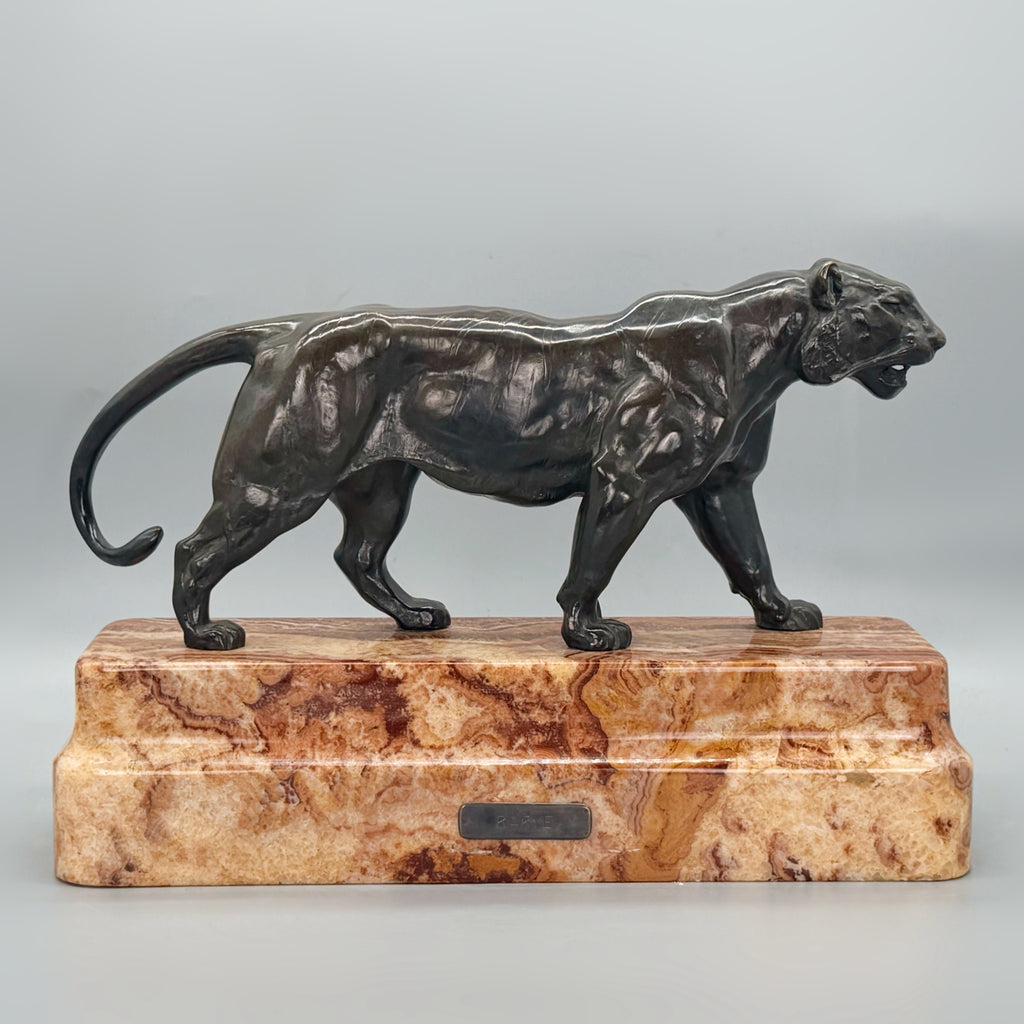 Tigre qui marche Antoine Louis Barye Bronze Sculpture - Markies Antiques Ltd