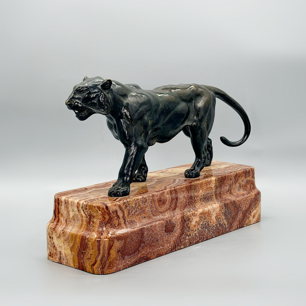 Tigre qui marche Antoine Louis Barye Bronze Sculpture - Markies Antiques Ltd