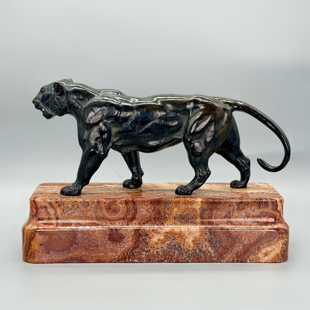 Tigre qui marche Antoine Louis Barye Bronze Sculpture - Markies Antiques Ltd
