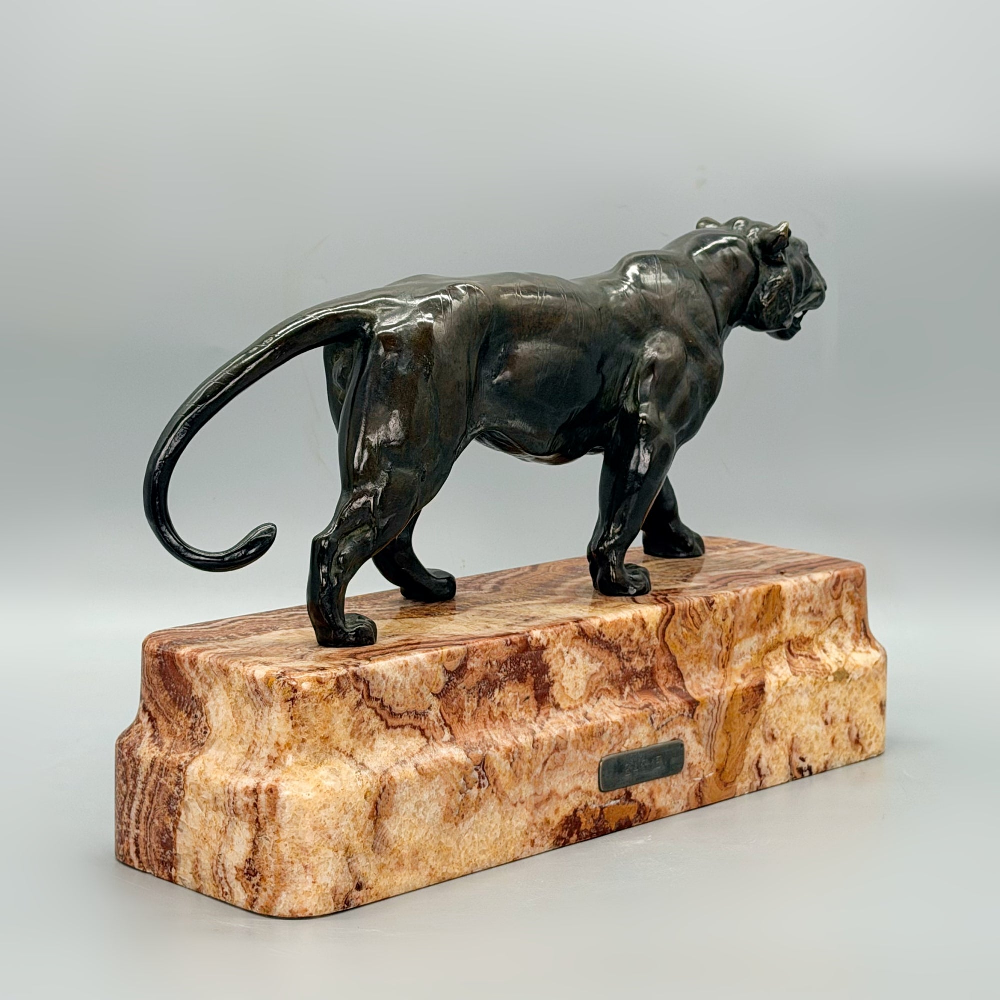 Tigre qui marche Antoine Louis Barye Bronze Sculpture - Markies Antiques Ltd
