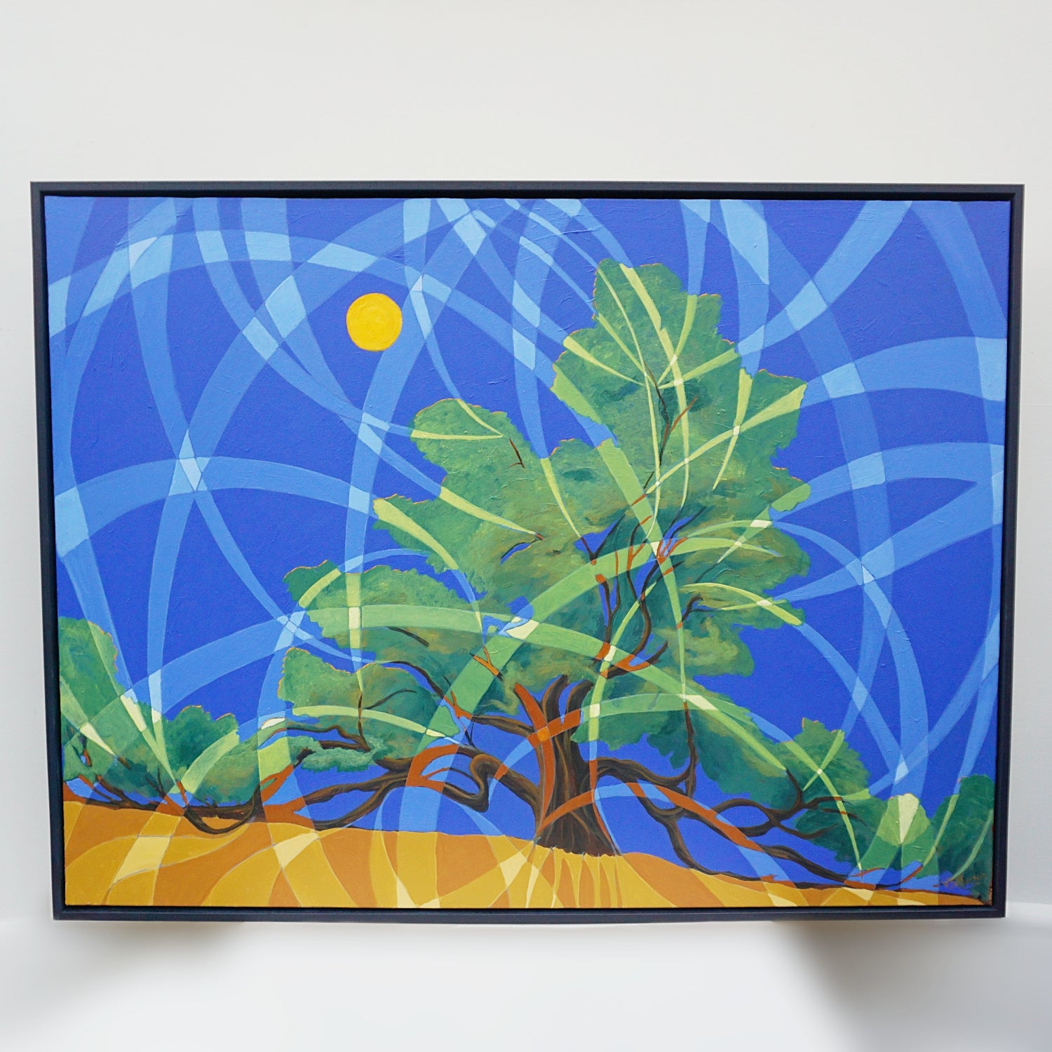 Tree of life - Vera Jefferson Contemporary Oil on Canvas . Jeroen Markies Art Deco