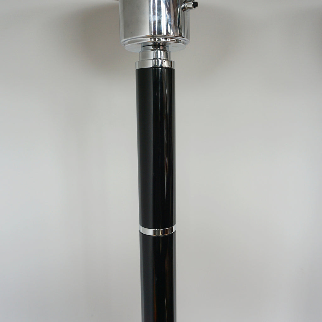 Black Bakelite and Chromed Metal Uplighter Floor Lamps - Jeroen Markies Art Deco