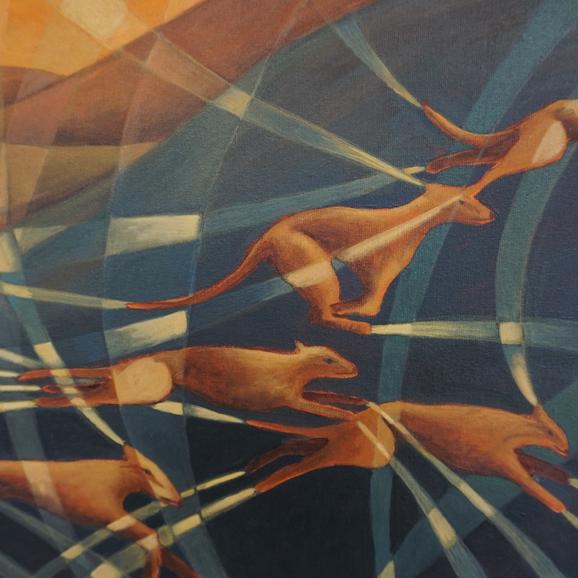 Contemporary Oil on Canvas Painting by Vera Jefferson, 2024 Oil Painting, Art Deco Style - Jeroen Markies Art Deco