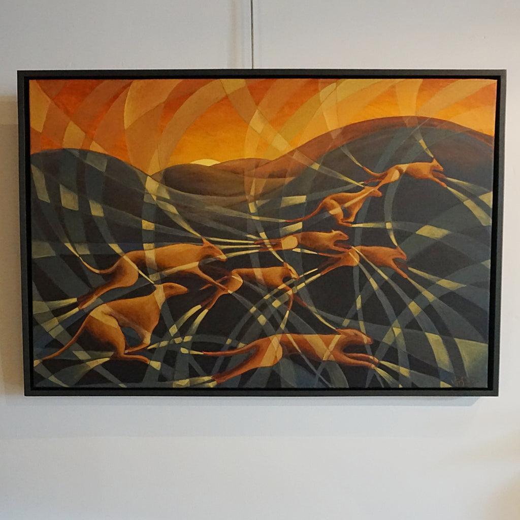 Contemporary Oil on Canvas Painting by Vera Jefferson, 2024 Oil Painting, Art Deco Style - Jeroen Markies Art Deco