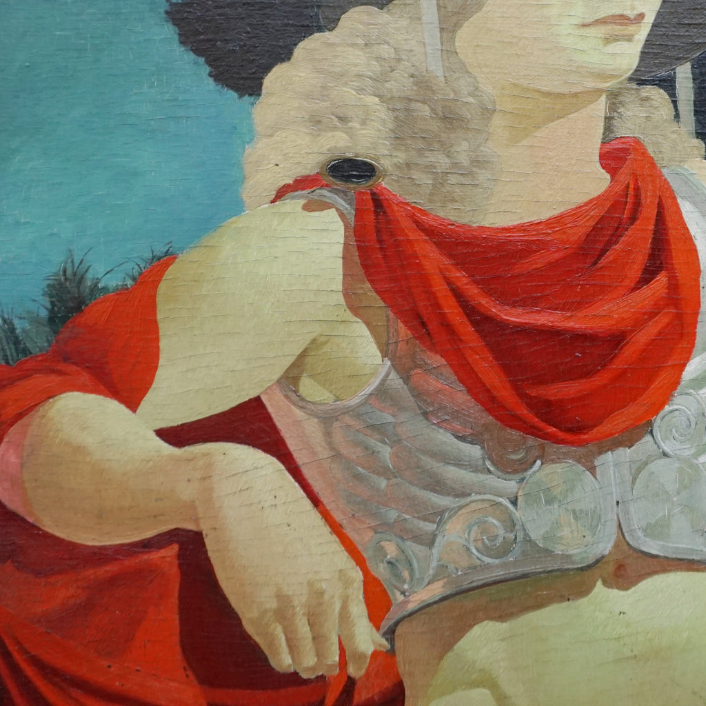 Art Deco painting. Mythological painting. Oil on Board. Marcel Delmotte - Jeroen Markies Art Deco