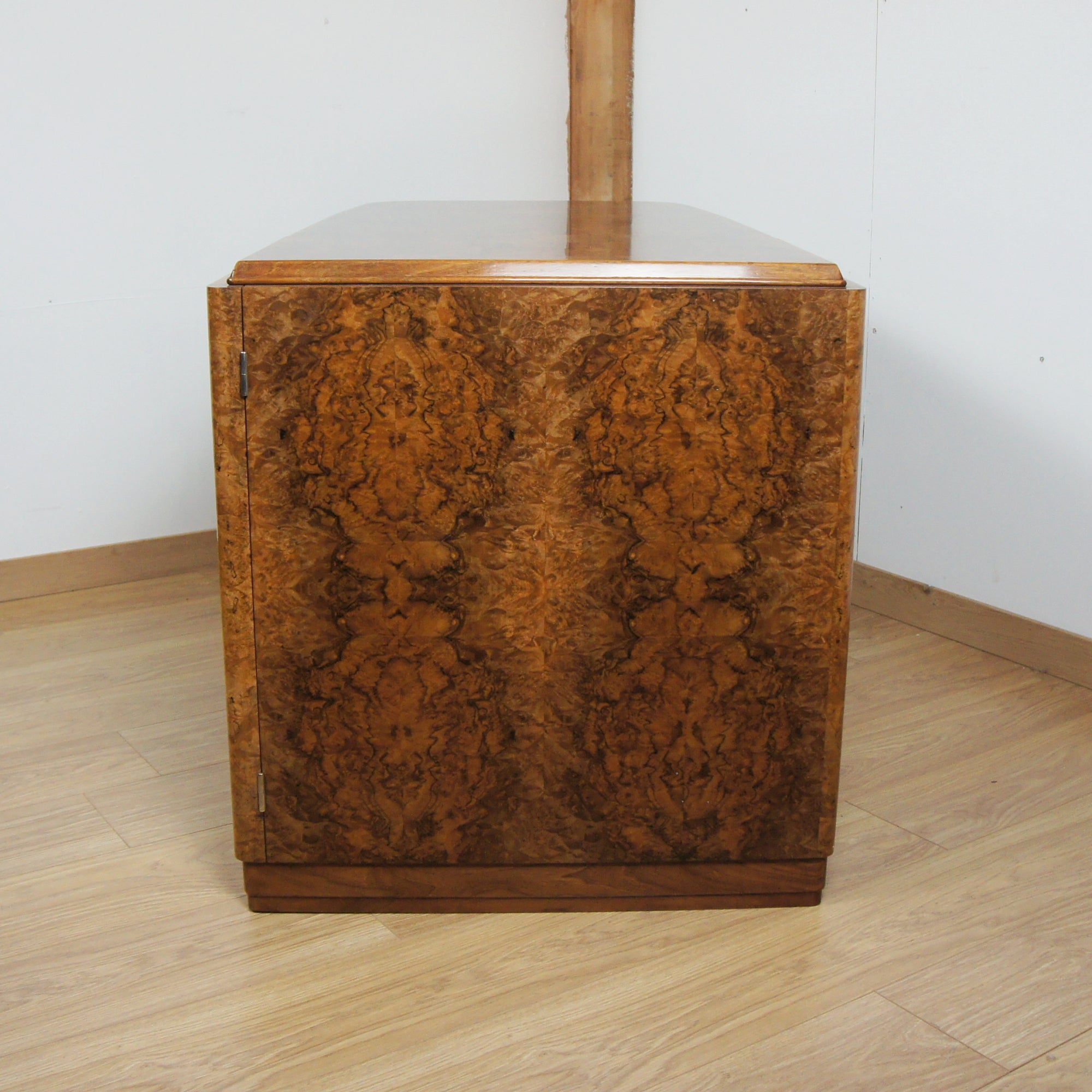 Art Deco Burr Walnut Desk by F.Pigeon of Paris