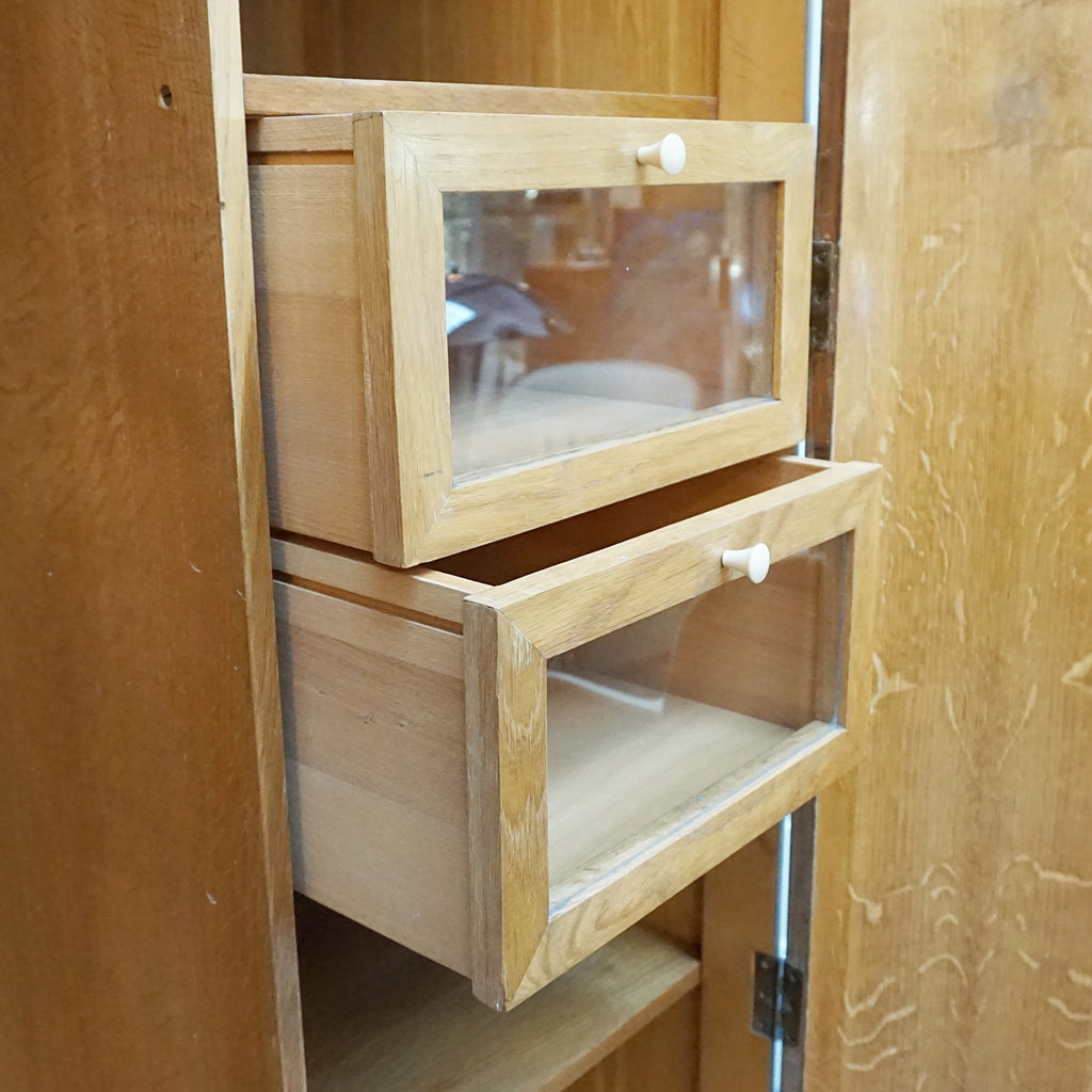 Art Deco wardrobe. Burr walnut wardrobe. 1930s furniture. solid oak vintage wardrobe. - Jeroen Markies Art Deco