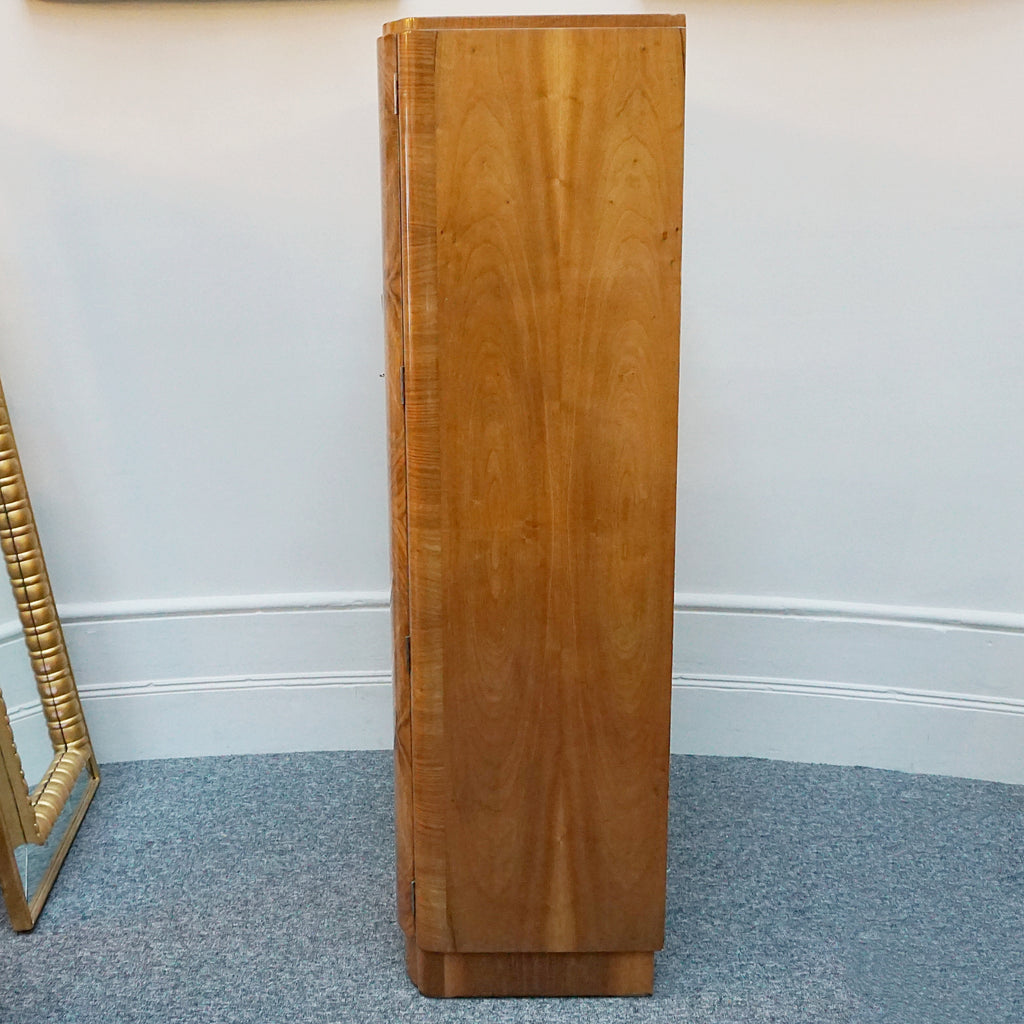 Art Deco wardrobe. Burr walnut wardrobe. 1930s furniture. solid oak vintage wardrobe. - Jeroen Markies Art Deco