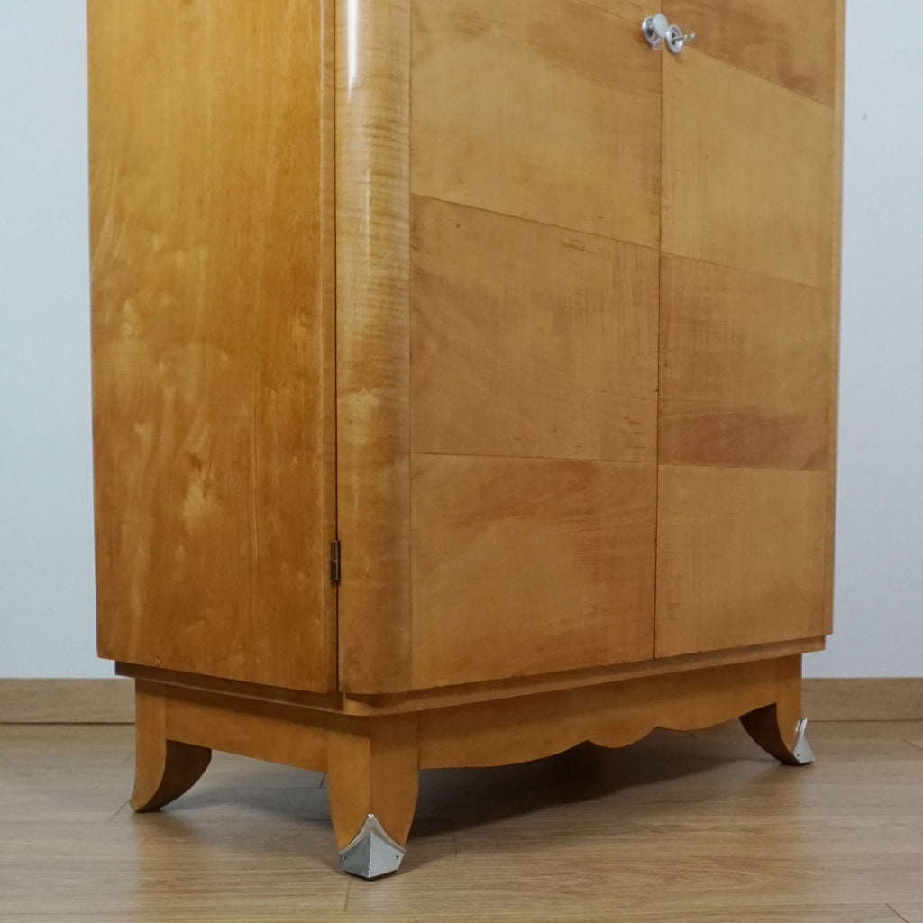 Art Deco Satinwood Wardrobe - Markies Antiques Ltd