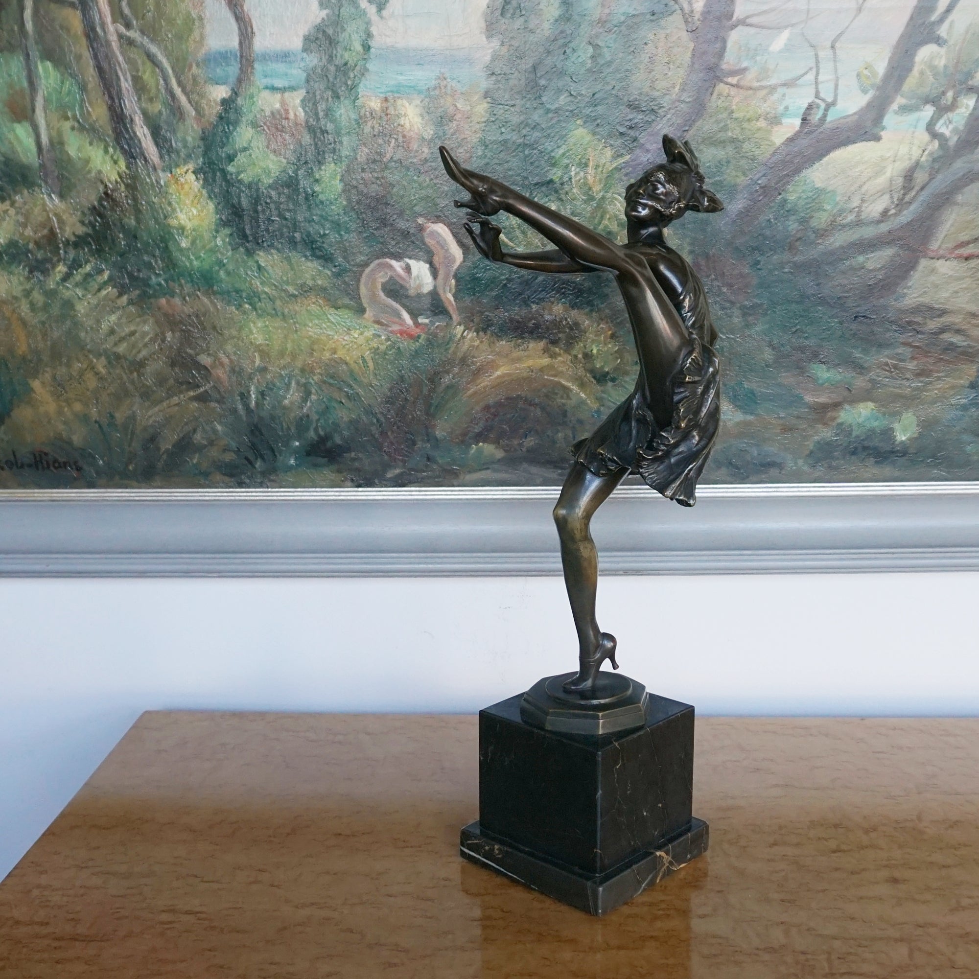 'High Kick' Art Deco Bronze Sculpture by Bruno Zach - Jeroen Markies Art Deco