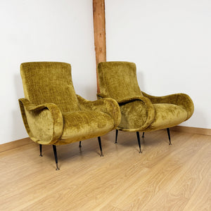A Pair of Italian Mid-Century 'Lady Chairs' by Marco Zanuso