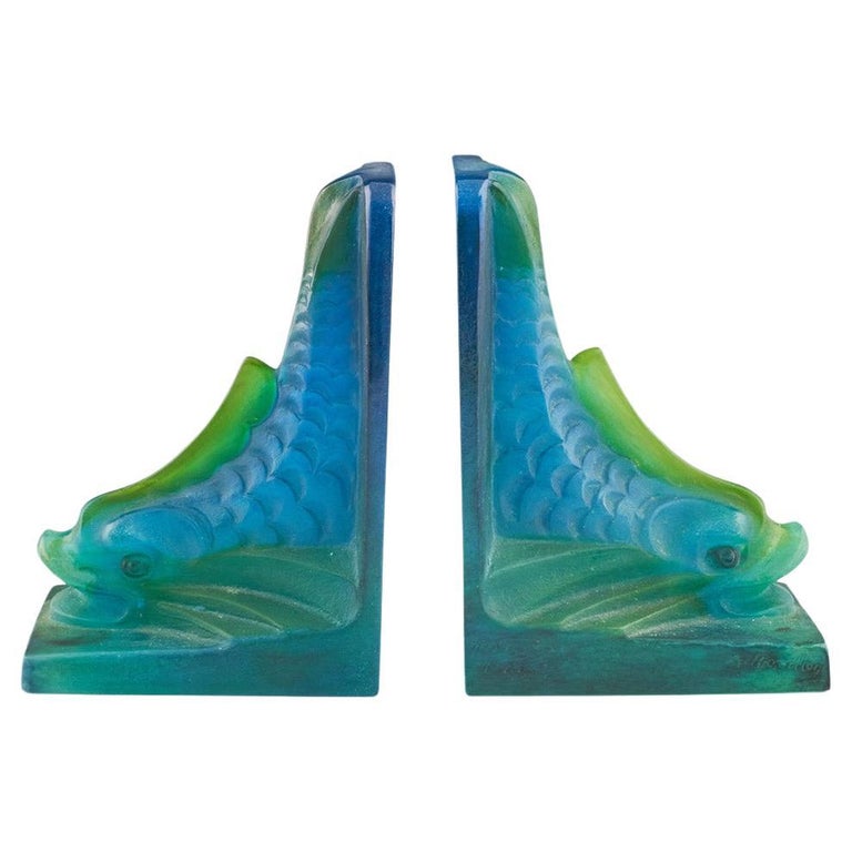 Pâte de Verre Bookends - Jeroen Markies Art Deco