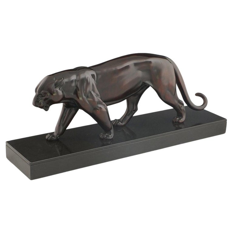 Rochard Art Deco Bronze  Panther - Jeroen Markies Art Deco