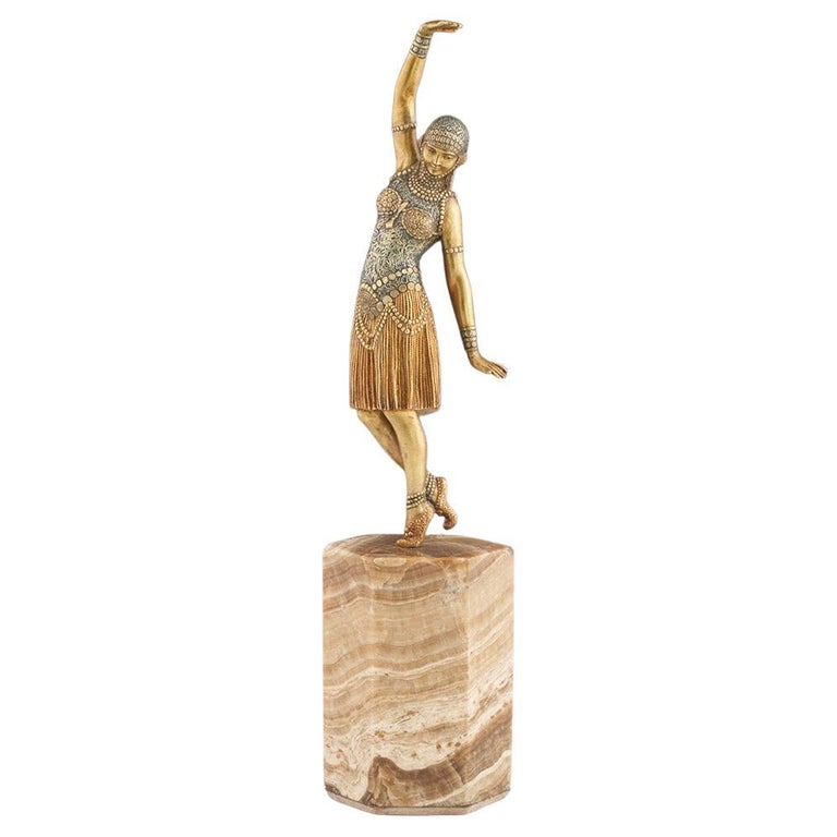 Demetre Chiparus - Dancer of Lebanon - Original Chiparus Bronze Sculpture - Jeroen Markies Art Deco
