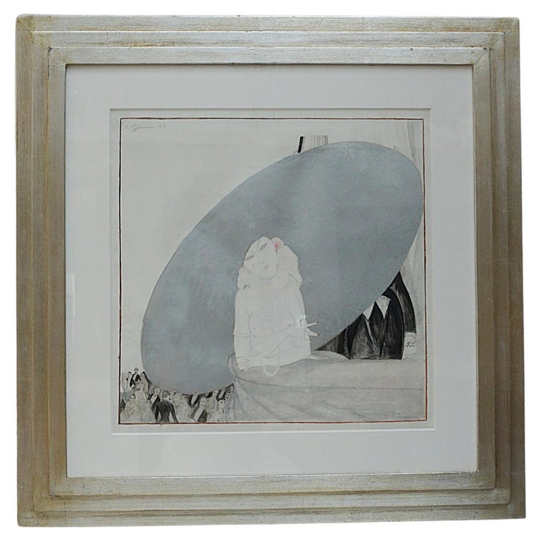 Portrait of Belgian actress Jane Marnac