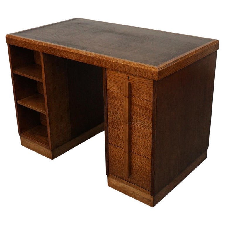 Vintage Oak Waring & Gillow Art Deco Desk - Jeroen Markies Art Deco