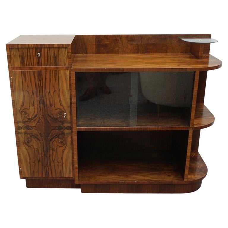 An Art Deco Modernist Cabinet with sliding glass doors - Jeroen Markies Art Deco