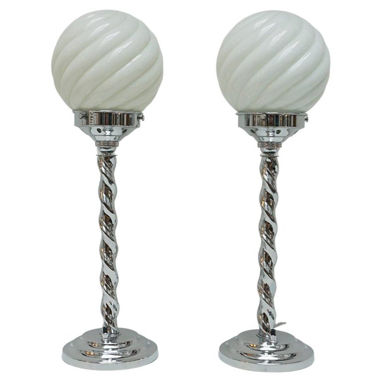 Barley Coiled Chrome Lamps - Jeroen Markies Art Deco