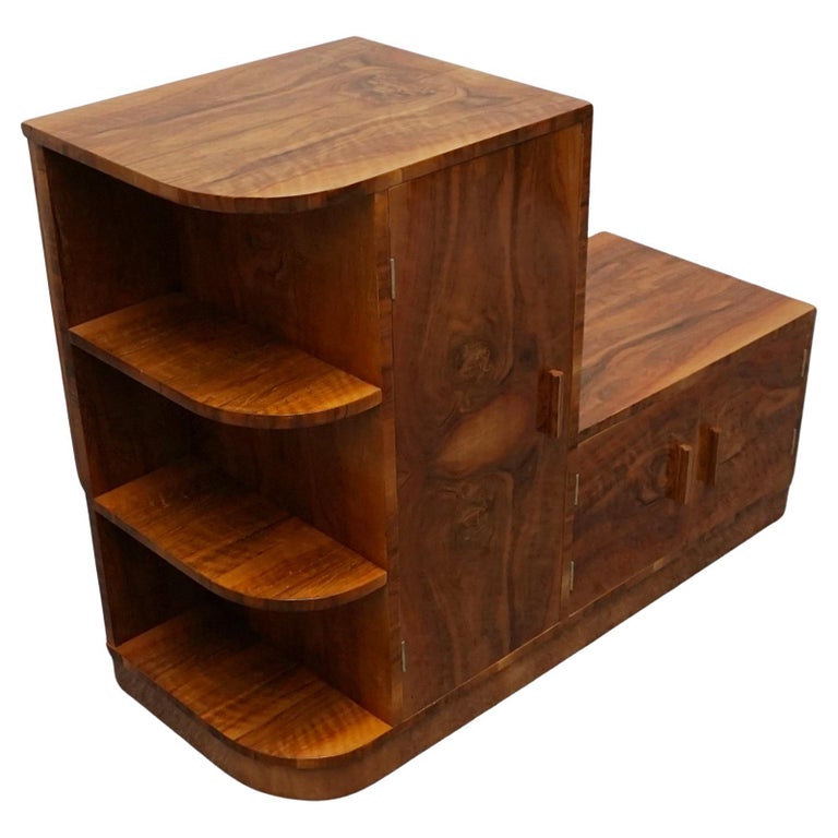 Vintage Art Deco Burr Walnut Filing Cabinet - Jeroen Markies Art Deco