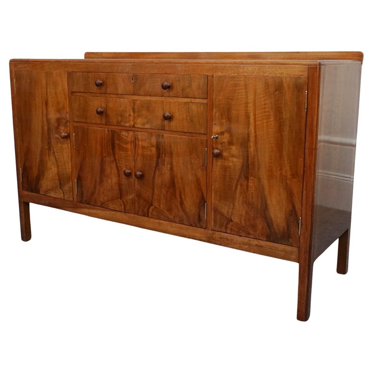 Art Deco Sideboard by Heal's Burr Walnut - Jeroen Markies Art Deco